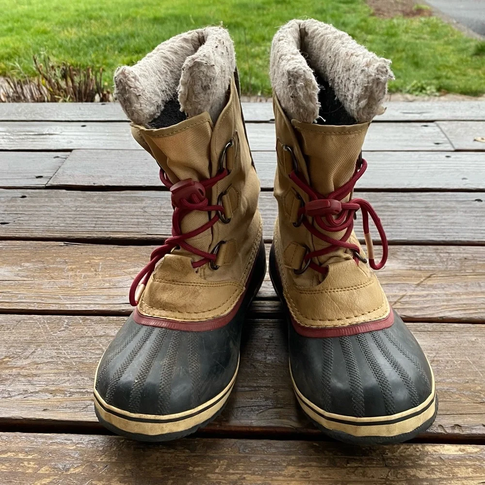 Sorel 1964 premium canvas fur winter snow boots